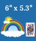 Carson Dellosa 36-Piece Rainbow Bulletin Board Cutouts, Sunny Rainbow Cut outs for Bulletin Board, Rainbow Classroom, Spring Classroom Décor & St. Patrick's Day Classroom Décor